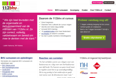 Nieuwe E-learningomgeving voor 112BHV.nl