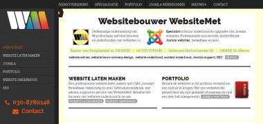 Doeltreffende websites van WebsiteMet