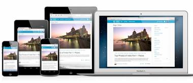 Responsive design, geschikt voor tablet, smartphone en desktop